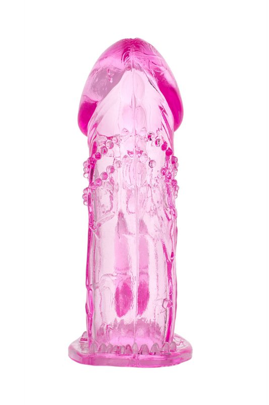 Увеличивающая насадка на пенис TOYFA - розовый