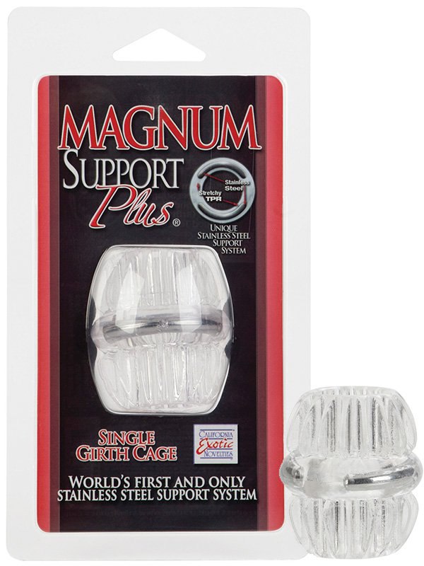 Насадка стимулирующая Magnum Support Plus Single Girth Cage – прозрачный