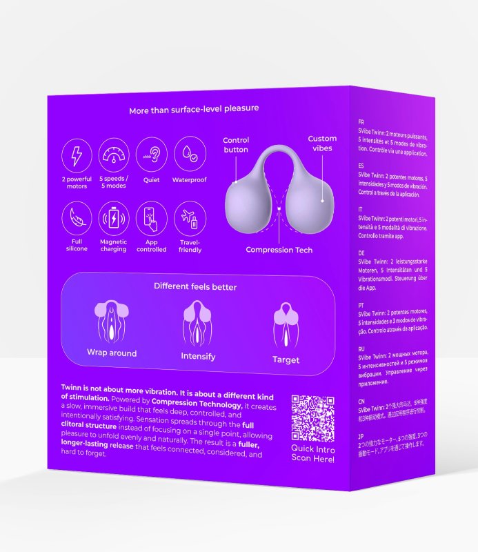 Вибромассажер SVIBE Twinn, lilac
