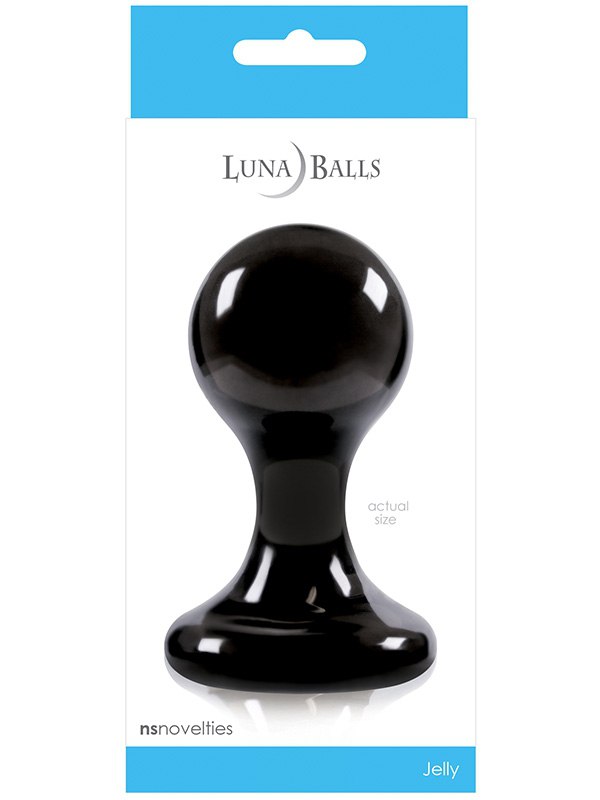 Анальная пробка Luna Balls большая – черная