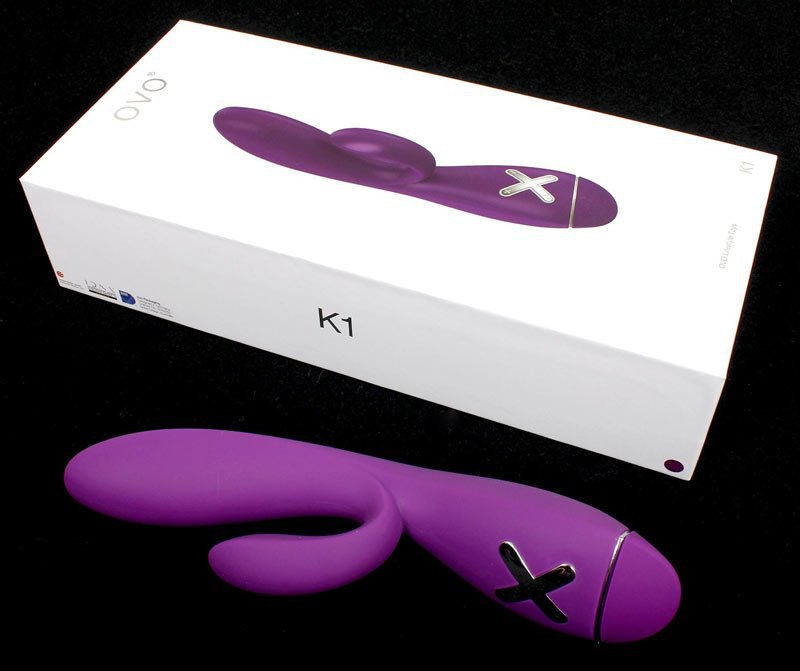 Вибратор Ovo K1 для двойной стимуляции – фиолетовый