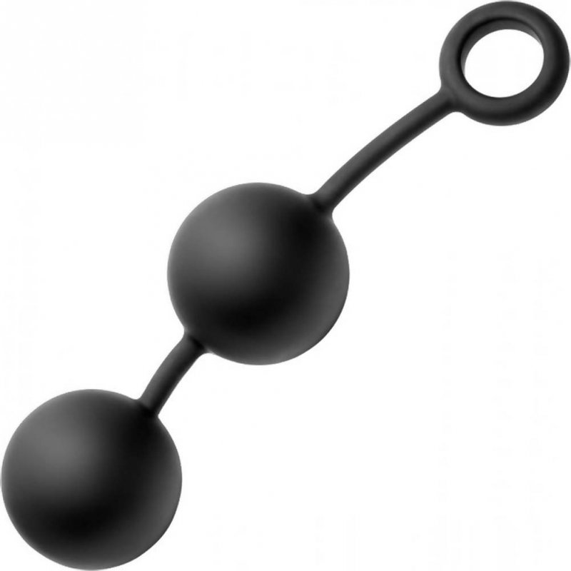 Анальные шарики Tom of Finland Weighted Anal Balls – чёрный 