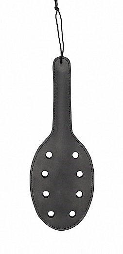 Shots Toys Шлепалка (паддл) Saddle Leather Paddle With 8 Holes