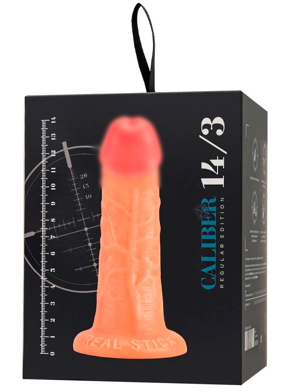 Реалистичный фаллоимитатор TOYFA RealStick CALIBER, 14 см, ПВХ 
