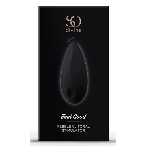 Мини-вибратор So Divine Feel Good Pebble Vibrator. Черный So Divine J09012 - фото 4