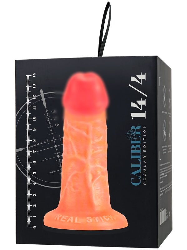 Реалистичный фаллоимитатор TOYFA RealStick CALIBER, 14 см, ПВХ