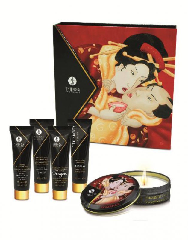 Подарочный набор Geisha's Secret Клубника в шампанском - 5 предметов