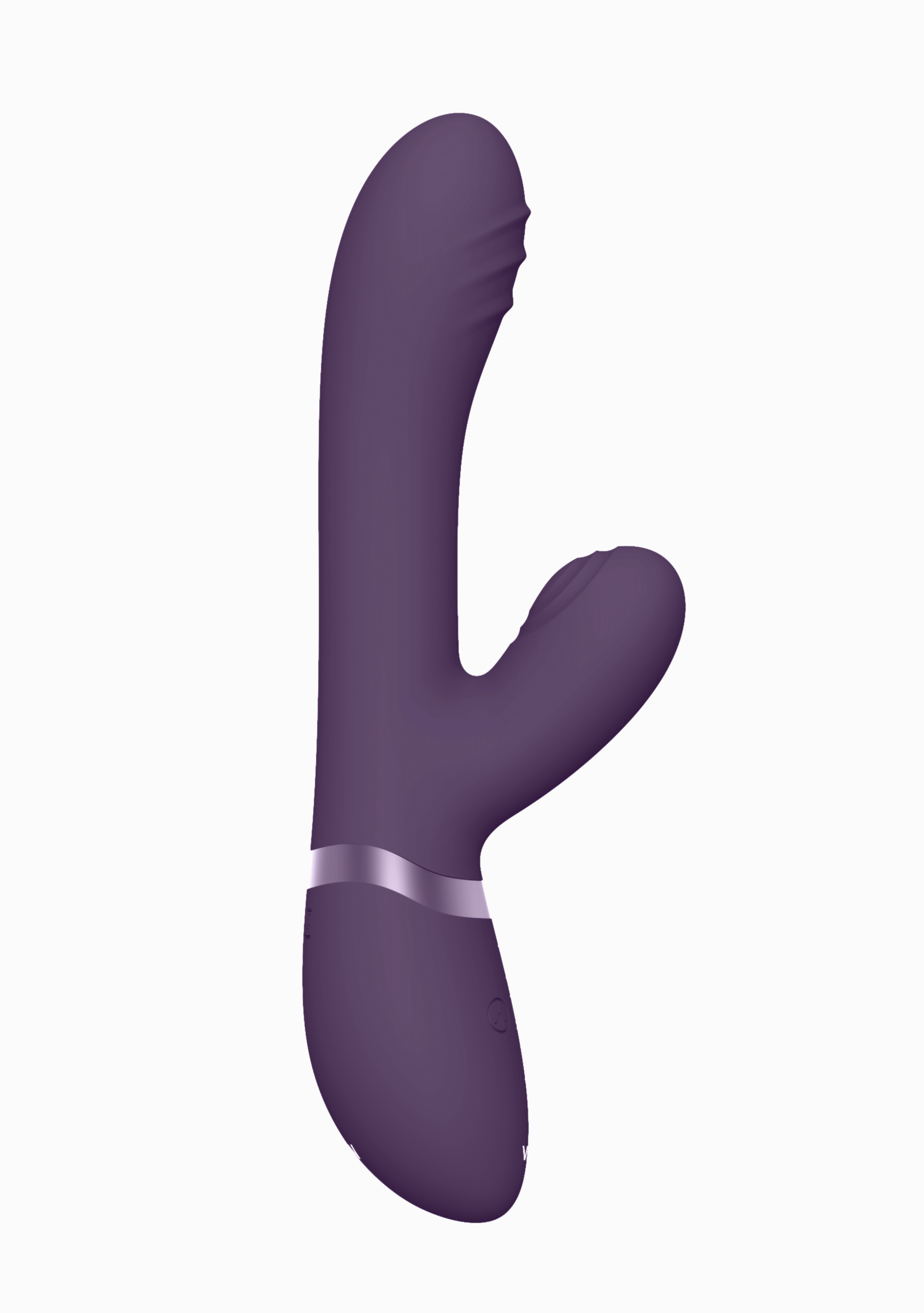 Вибратор-кролик Tani c функцией имитации движения пальцев для двойной стимуляции точки G/P, фиолетовый