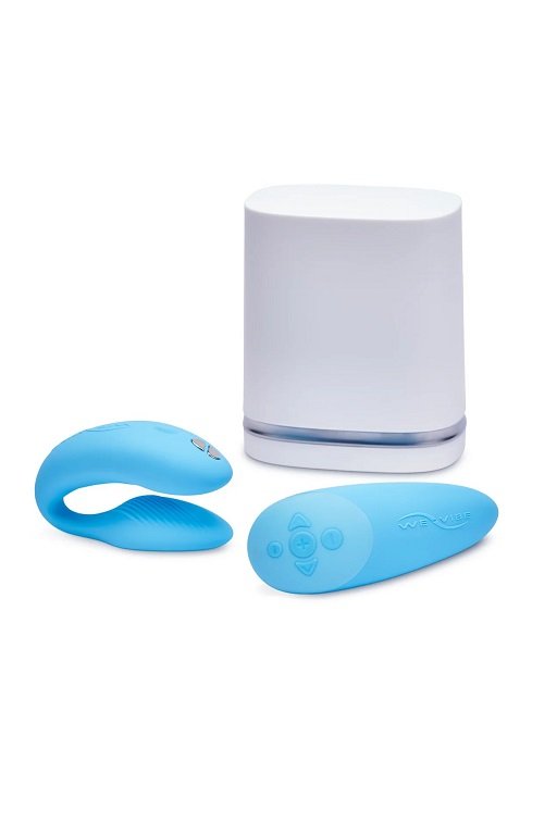 Сенсорный вибратор для пар We-Vibe Chorus Aqua и Нейтральный лубрикант JO Personal H2O - 60 мл фото