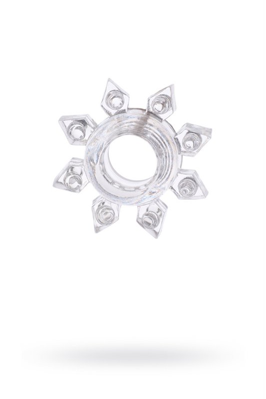 Эрекционное кольцо TOYFA в форме снежинки - прозрачный