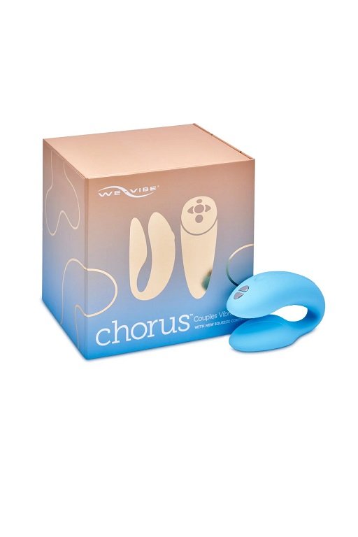 Сенсорный вибратор для пар We-Vibe Chorus Aqua и Нейтральный лубрикант JO Personal H2O - 60 мл фото