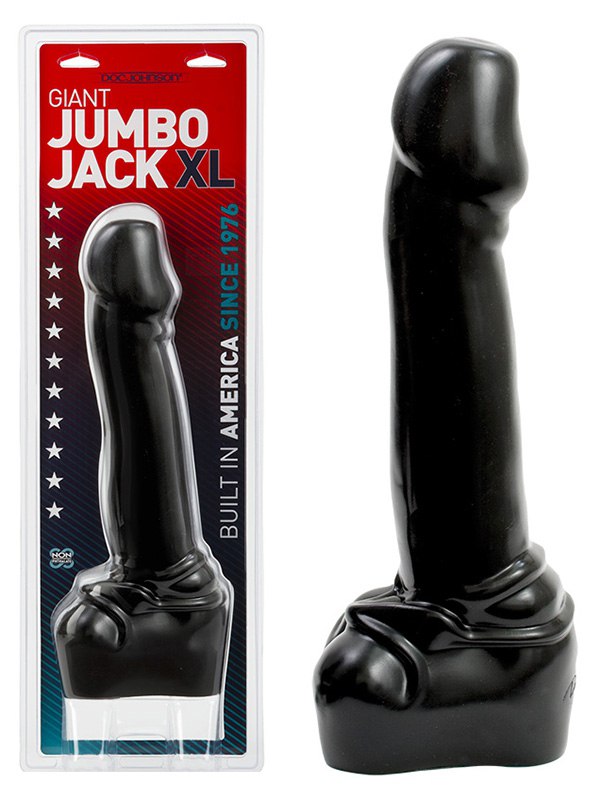 Купить Дилдо без вибрации   Фаллоимитатор-гигант Jumbo Jack Giant XL - Black