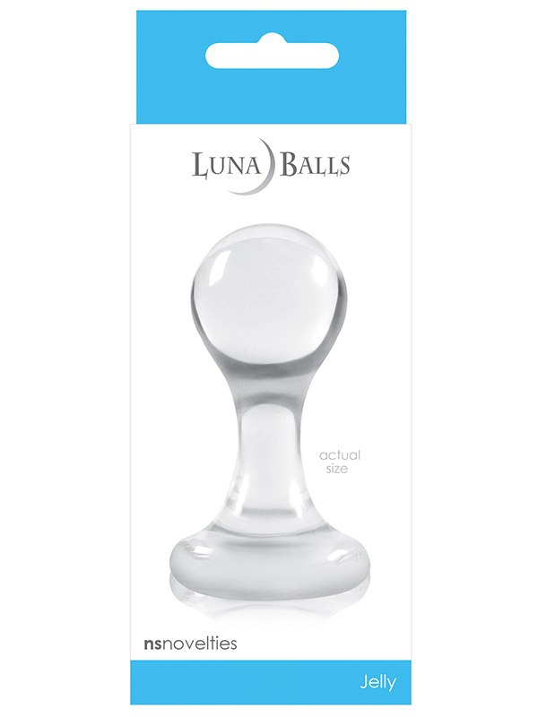 Анальная пробка Luna Balls малая – прозрачная