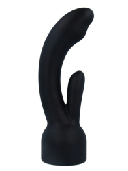 Насадка-кролик Nexus, для массажеров Doxy, 20 см, силикон, черный  