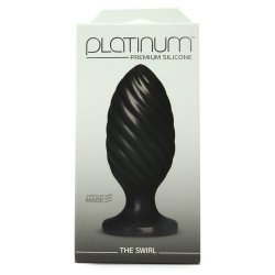 Анальная пробка Platinum Premium Silicone The Swirl – черный