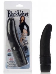 Вибромассажер Black Velvet 6,5” реалистичный – черный