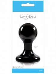 Анальная пробка Luna Balls средняя – черная	