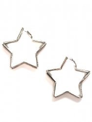 Серьги-звездочки Ann Devine - Diamond Star с кристаллами – серебристый