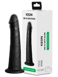 Реалистичный фаллоимитатор полый для адаптера Kiiroo Keon, 19,1 см, силикон, черный