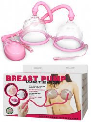 Двойная вакуумная автоматическая помпа для груди Breast Pump – розовый