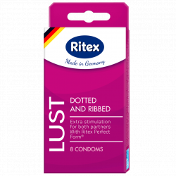 Презервативы Ritex Lust 8  (рифленые с пупырышками)