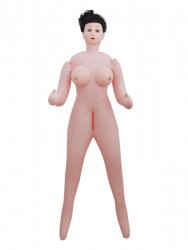 Надувная кукла с вставкой вагина-анус с вибрацией и голосом Baile 