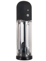 Автоматическая помпа для мужчин Orion, 24 см, силикон, прозрачная с черным