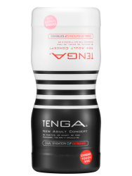 Нереалистичный мастурбатор Tenga Dual Sensation Cup Extremes, 15,5 см, ТПЭ, белый