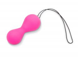 Гладкие вагинальные шарики Gballs 2 App Petal Rose с персональным тренером вагинальных мышц - розовый