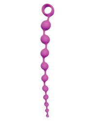 Элегантная анальная цепочка Evolved Beaded Adventure, 10 бусин, 30 см, силикон