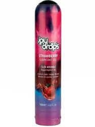 Смазка на водной основе Joydrops Strawberry, с ароматом клубники, 125 мл
