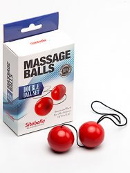 Вагинальные шарики Sitabella Massage Balls пластиковые – красный