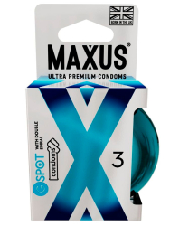 Гладкие презервативы MAXUS G Spot, двойная спираль, 18 см, 3 шт
