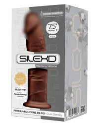 Реалистичный фаллоимитатор SILEXD Model 2, 19,2 см, силикон, коричневый