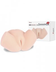 Мастурбатор 3D полуторс Samanda вагина и анус – телесный