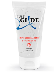 Интимная смазка Just Glide Strawberry на водной основе, клубника, 50 мл