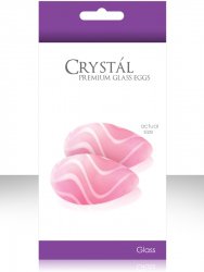 Вагинальные шарики из стекла Crystal Premium Glass - Pink