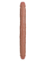 Двусторонний реалистичный фаллоимитатор Slim Double Ended Dong Shots Toys, с набухшими венами, 35,6 см