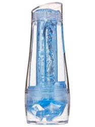 Нереалистичный мастурбатор Fleshlight Flight Commander Smooth Case, 20 см, SuperSkin, прозрачный