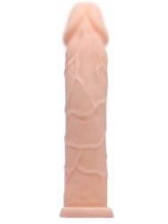 Реалистичная насадка PrettyLove Penis sleeve 7, закрытая, 18 см, телесный 