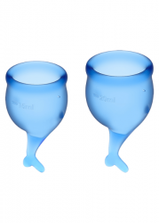 Набор менструальных чаш Satisfyer Feel secure Menstrual Cup (dark blue)