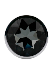 Миниатюрная анальная пробка Kanikule Small, с тёмно-серым кристаллом, 6 см, размер S