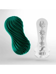 Нереалистичный мастурбатор Tenga Flex Fizzy Green, 20 см, ТПЭ, зеленый