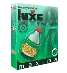 Презерватив Luxe «Гавайский кактус» со стимулирующими усиками - 1 шт