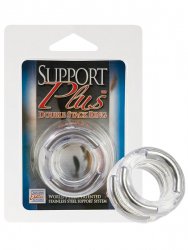 Двойное эрекционное кольцо Support Plus - Double Stack Ring