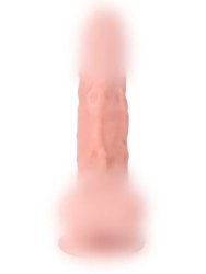 Реалистичный фаллоимитатор Real Basic, с мошонкой, 17 см, силикон, телесный
