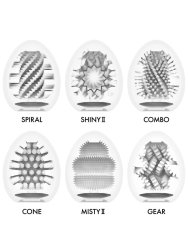 Набор компактных мастурбаторов Tenga Egg Variety Pack V, 6,1 см, ТПЭ, белый