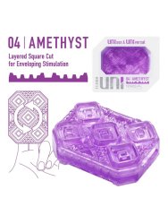 Нереалистичный мастурбатор Tenga Uni Amethyst, 5,8 см, ТПЭ, фиолетовый
