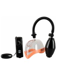 Помпа женская для половых губ Orion, 14 см, с вибрацией, ПВХ