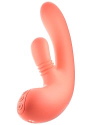 Инновационный вибратор-кролик Amovibe Vibella, 27 см, силикон, оранжевый